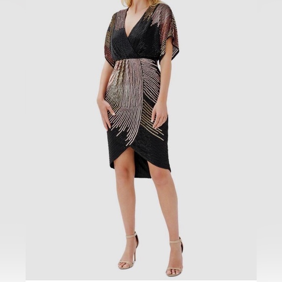 Aidan by Aidan Mattox Dresses & Skirts - NWT: Aidan by Aidan Mattox, Beaded Dolman Sleeve dress. Size 6
